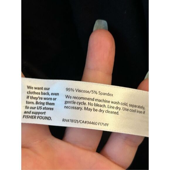 Eileen Fisher A-line midi jersey Jumper Dress sz L Lagenlook pockets layered - Picture 8 of 12